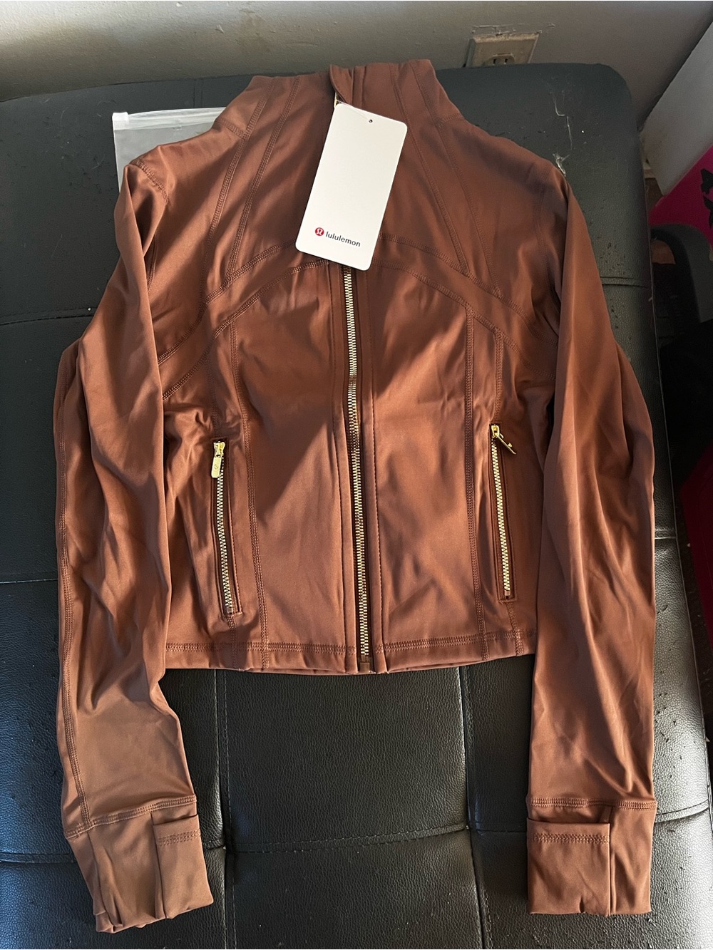 lululemon athletica Copper-Brown Zip Front Jacket